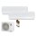 Sinclair Set 2 Wandgeräte TERREL 2,7/5,2 KW SIH-09BITW + SIH-18BIT2W + MV-E21BI2 WiFi R32 Klimaanlage