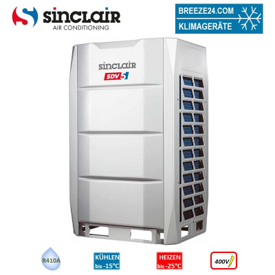 Sinclair SDV5-335EA3P Außengerät mit Wärmerückgewinnung (3-Leiter) VRF 33,5 kW 400V