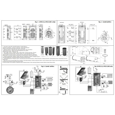 TESY V 1000 95 EV 200 45 C Puffertank + Trinkwassertank 1000 L - 200 L