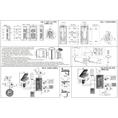 TESY V 12 S 1500 120 EV 300 55 C Puffertank + Trinkwassertank 1500 L - 300 L