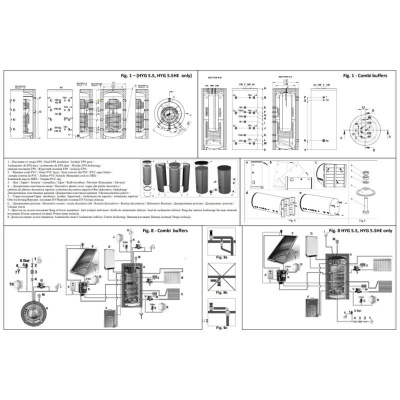TESY V12/8 S2 1500 120EV 300 55C Puffertank + Trinkwassertank 1500 L - 300 L