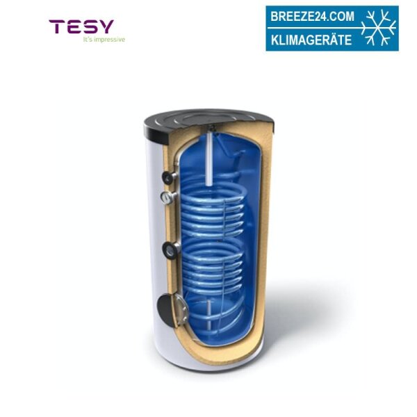 TESY EV 12/9 S2 800 95 DN18 Pufferspeicher emailliert für Solar-/Boileranlagen 800 L mit 2 Wärmetauscher