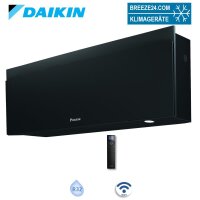 Daikin FTXJ20AB Emura WiFi Wandgerät Mattschwarz 2,0...