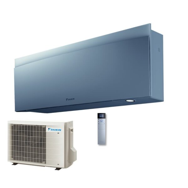 Daikin Set FTXJ20AS9 + RXJ20A Emura WiFi Wandgerät Silber + Außengerät 2,0 kW 1 Raum 20 - 25 m²
