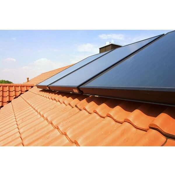 Daikin Solarthermie Set für 9 Personen Haushalt Solaris Druckanlage Indach 5 x EKSV21P Solarpanel