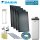 Daikin Solarthermie Set für 7 Personen Haushalt Solaris Drain-Back Aufdach 4 x EKSV21P Solarpanel