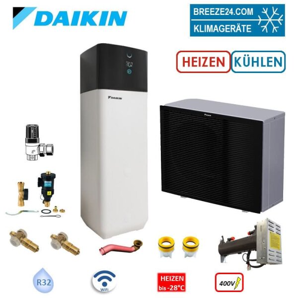 Daikin Altherma 3 H MT Set EPRA08EW1 + ETSX12P50E Wärmepumpe + Hydromodul/Speicher 500L 8 kW HS 3 kW