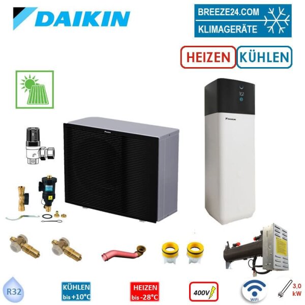 Daikin Altherma 3 H MT ECH2O EPRA10EW1 + ETSXB12P50E Wärmepumpe+Hydromodul biva Speicher 500L HS 3kW