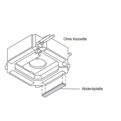 Mitsubishi Electric PAC-SJ37SP-E Luftauslass-Abdeckplatte für PLA-ZM Deckenkassetten