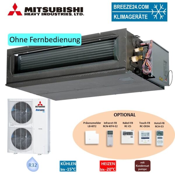 Mitsubishi Heavy Set Kanalgerät 12,5 kW - FDU125VH + FDC125VNX-W R32 Klimaanlage