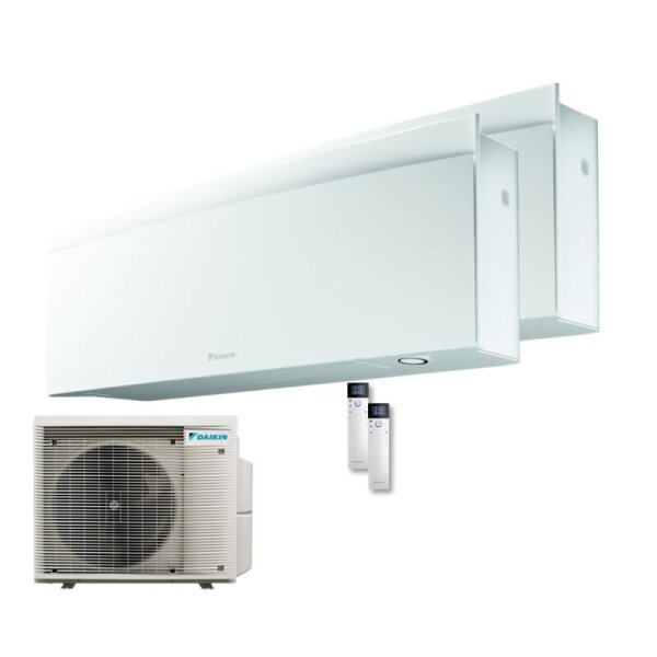Daikin Set 2 Wandgeräte Emura WiFi 2,4/4,8 kW - FTXJ25AW + FTXJ50AW  + Außengerät   2MXM50A2V1B(9/8)