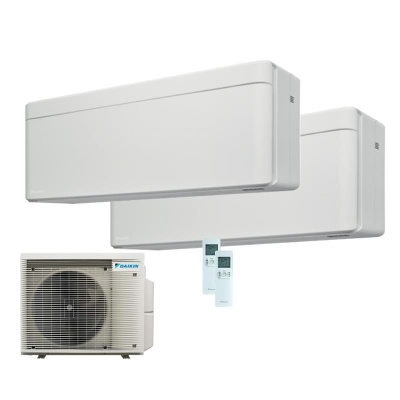 Daikin Set 2 Wandgeräte Stylish WiFi 2,0/2,5 kW - FTXA20CW + FTXA25CW + 2MXM40A2V1B9 R32 Klimaanlage