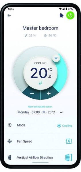 Daikin Set 2 Truhengeräte Perfera WiFi 2,0/5,0 kW - CVXM20B + FVXM50B + 2MXM50A2V1B(9/8) R32