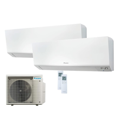 Daikin Set 2 Wandgeräte Perfera 5,0 kW | FTXM50A + 4MXM80A8 R32 Klimaanlage WiFi
