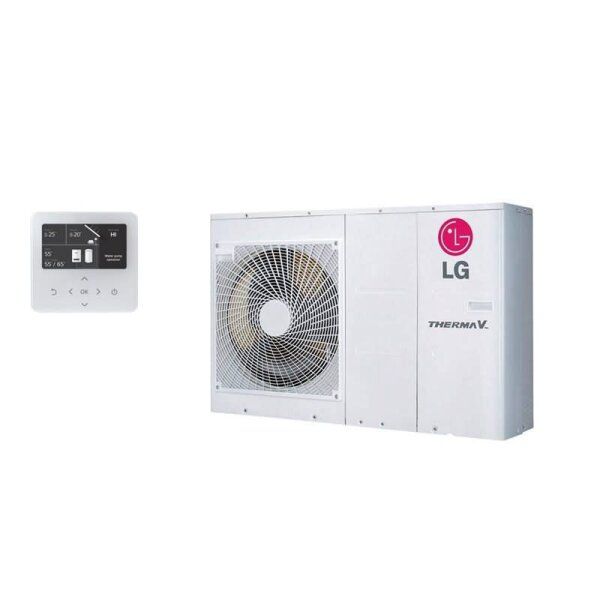 LG THERMA  Luft/Wasser-Wärmepumpe HM051MRS.UA40 Monoblock 5,5 kW zum Heizen + Kühlen R32