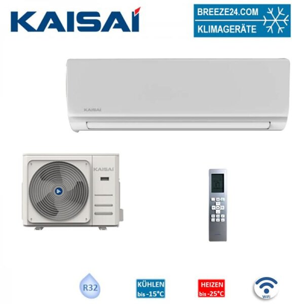 Kaisai Set Wandgerät Hot KSH-12HRHI und Außengerät KSH-12HRHO | WiFi | 3,5 kW | Raumgröße 35 - 40 m² | R32