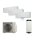 Daikin 4MWXM52A9 Multi+ Set 3 x WiFi Stylish Wandgeräte FTXA20CW + Warmwassertank 120L EKHWET120BV3