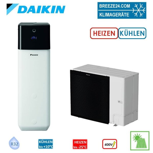 Daikin Altherma 3 R ECH2O Set ERLA14DW1 + EBSXB16P50D Wärmepumpe + Hydromodul/Speicher 500L bivalenz