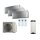 Daikin 4MWXM52A9 Multi+ Set 3 x WiFi Stylish Wandgeräte FTXA20CS + Warmwassertank 90L EKHWET90BV3