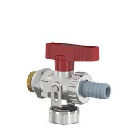 Flamco KFE-Kugelhahn 1/2" - Matt-Vernickelt mit...