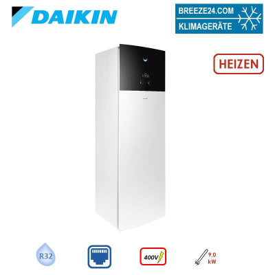 Daikin Altherma 3 Geo EGSAH06D9W Sole Wärmepumpe mit LAN Adapter + Warmwasserspeicher 180Liter 6,0kW