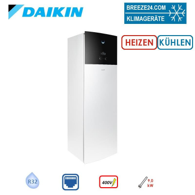 Daikin Altherma 3 Geo EGSAH10D9W Sole Wärmepumpe mit LAN Adapter + Warmwasserspeicher 180L 10,0kW