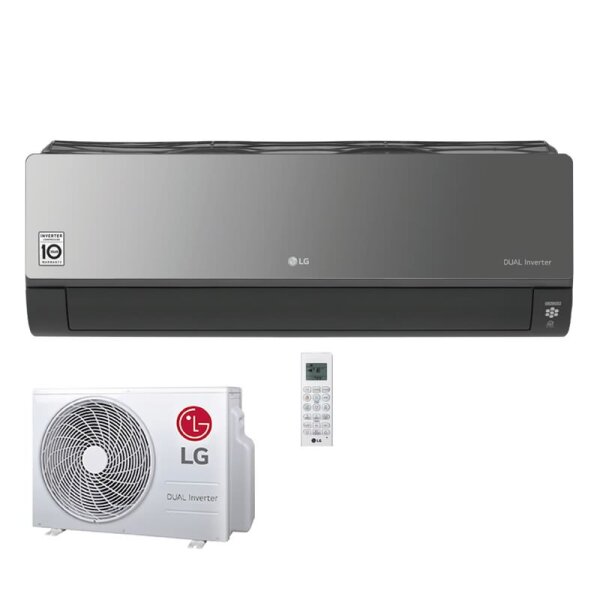 LG Set WiFi Wandgerät Artcool Energy 3,5 kW - AC12BK.NSJ + AC12BK.UA3 | Raumgröße 35 - 40 m² | R32