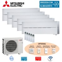 Mitsubishi Electric Set 5 Wandgeräte Diamond WiFi 3...