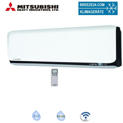 Mitsubishi Heavy Wandgerät SRK25ZSX-WFB 2,5 kW WiFi Schwarz/Weiss | Raumgröße 25 - 30 m²