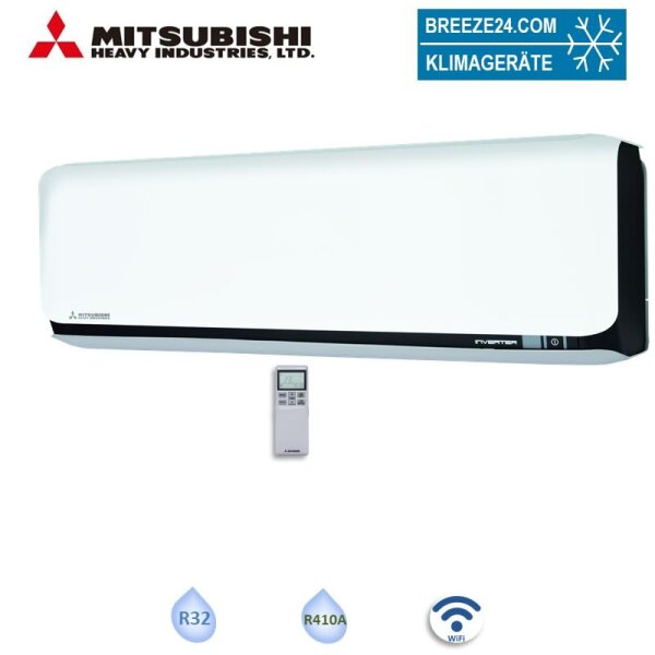 Mitsubishi Heavy Wandgerät SRK60ZSX-WFB 6,0 kW WiFi Schwarz/Weiss | Raumgröße 60 - 65 m²