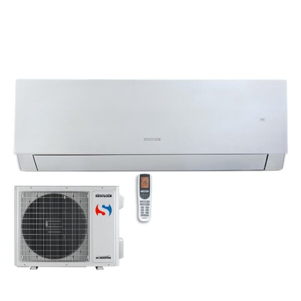 Sinclair Set Wandgerät MARVIN SIH-24BIMS + SOH-24BIM WiFi 7,1 kW silber Raumgröße 70 - 75 m² | R32