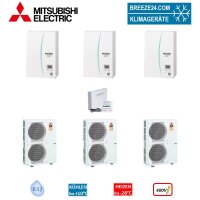 Mitsubishi Electric Wärmepumpen Kaskaden Set MZ...