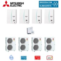 Mitsubishi Electric Wärmepumpen Kaskaden Set MZ...