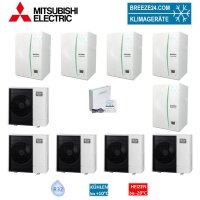 Mitsubishi Electric Wärmepumpen Kaskaden Set MP 5.60...