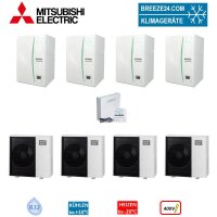 Mitsubishi Electric Wärmepumpen Kaskaden Set MP 4.85...