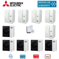 Mitsubishi Electric Wärmepumpen Kaskaden Set MP...