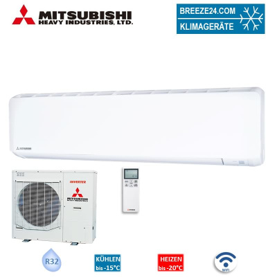 Mitsubishi Heavy Set SRK100ZR-WF + FDC100VNA-W WiFi | Raumgröße 100 - 110 m² | R32