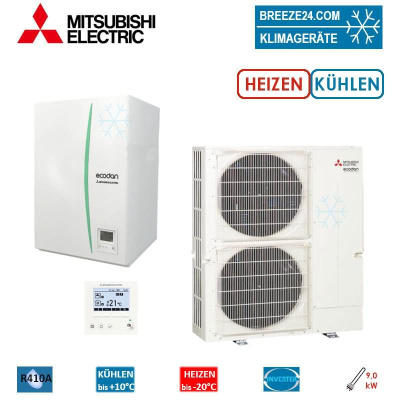 Mitsubishi Electric Ecodan Wärmepumpen Set PUHZ-SW200YKA + ERSE-YM9D Außengerät + Hydromodul 400V