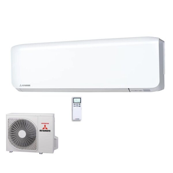 Mitsubishi Heavy Set SRK25ZS-WF + SRC25ZS-W2 Wandgerät 2,5 kW WiFi Raumgröße 25 -30 m² R32