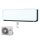 Mitsubishi Heavy Set SRK25ZS-WFB + SRC25ZS-W2 Wandgerät Schwarz/Weiss 2,5 kW WiFi Raumgröße 25-30 m²
