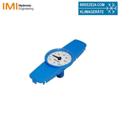 Heimeier Thermometer für Globo Kugelhahn DN 10 - 32, blau