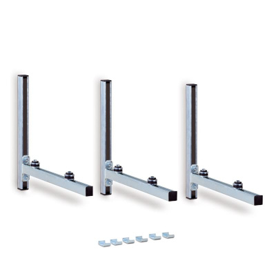 Müpro 3er MPC-Konsolenset mit Schalldämmung, Länge: 560 mm Belastung bis zu 150 kg