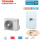 Toshiba Wärmepumpen Set ESTIA HWT-401HW-E + HWT-601XWHT6W-E 4,0 kW Heizstab 6 kW IG: 400V - AG: 230V