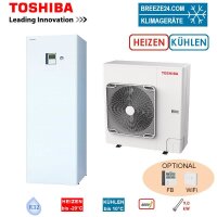 Toshiba Wärmepumpen Set ESTIA HWT-801HW-E +...