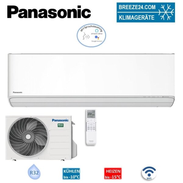Panasonic Set Wandgerät Etherea WiFi 71 kW - CS-Z71XKEW + CU-Z71XKE R32 Klimaanlage (Auslaufmodell)