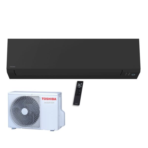 Toshiba Set 3,5 kW RAS-B13G3KVSGB-E + RAS-13J2AVSG-E1 WiFi Wandgerät Shorai Edge Black R32