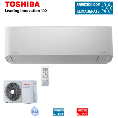 Toshiba Set RAV-HM301KRTP-E + RAV-GM302ATP-E Wandgerät 2,5 kW | Raumgröße 25 - 30 m² | R32