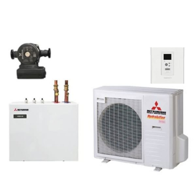 Mitsubishi Heavy Hydrolution Set FDCW71VNX-W+HSB100-W+CPD11 25M/65+RC-HY20 Wärmepumpe+Hydromodul+Pumpe+FB
