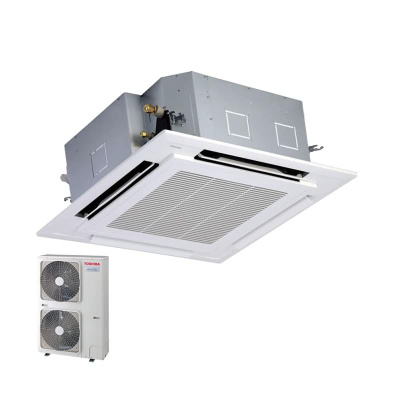 Toshiba Set RAV-HM1401UT-E + Blende RBC-U41PGW-E + RAV-GP1401AT-E 4-Wege-Deckenkassette 12,5 kW  R32