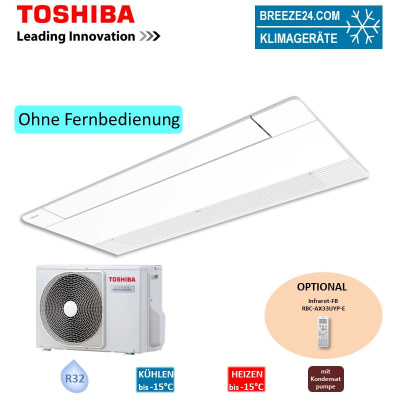 Toshiba Set RAV-HM401U1TP-E + RAV-GM402ATP-E 1-Wege-Deckenkassette 3,6 kW R32 Klimaanlage